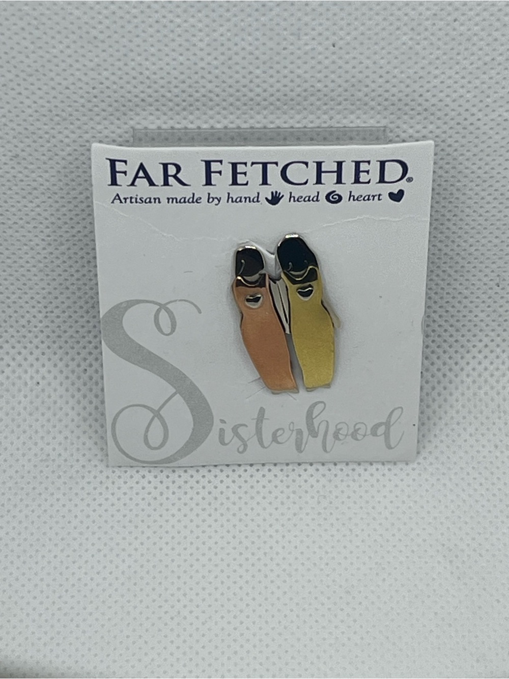 🌟NWT Far Fetched hand crafted two sisters pin - Picture 9 of 10